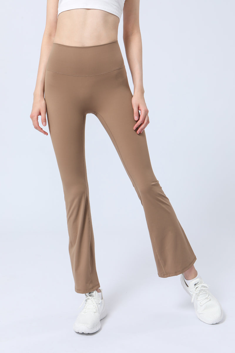 Pleated Hip Lifting Hollow Out  Flared Pants
