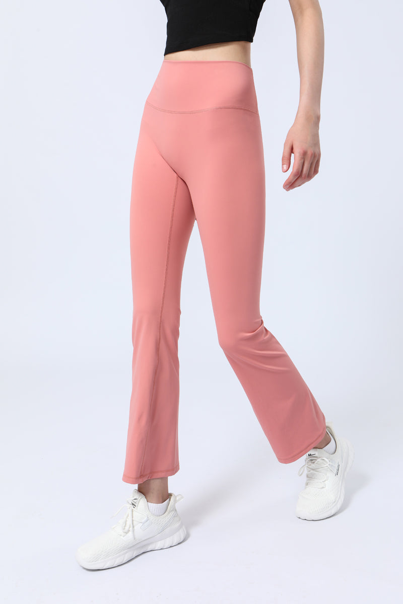 Pleated Hip Lifting Hollow Out  Flared Pants