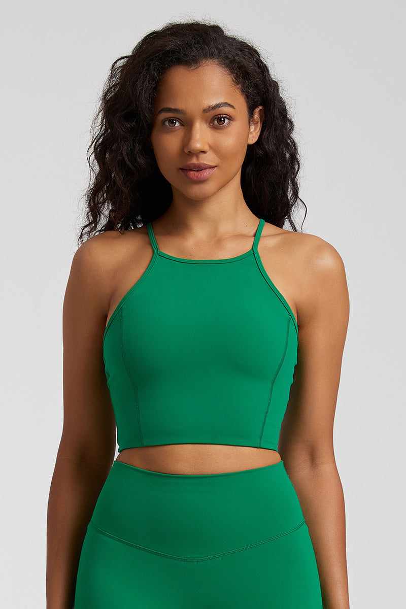 Cross Straps On The Back Of A Sports Bra